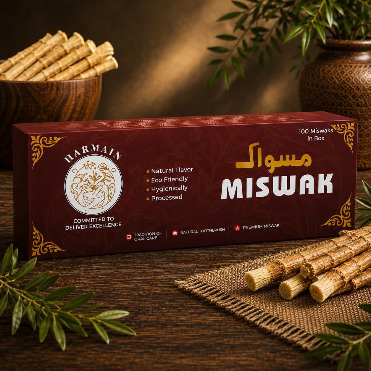Peelu Miswak - 100 Pieces Bundle