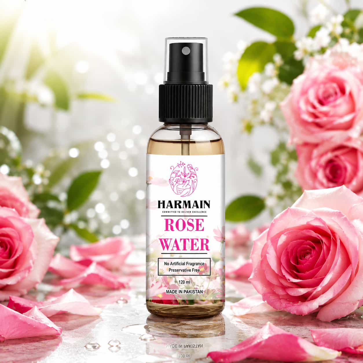 Rose Water Spray Bottle